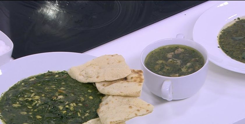 شوربة ملوخية بلسان العصفور