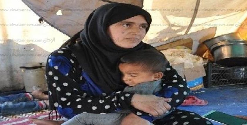 «خولة» داخل خيمتها