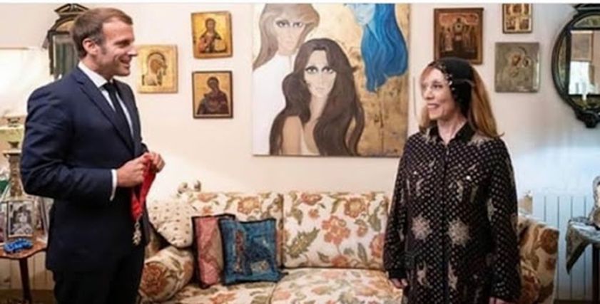 فيروز والرئيس الفرنسي