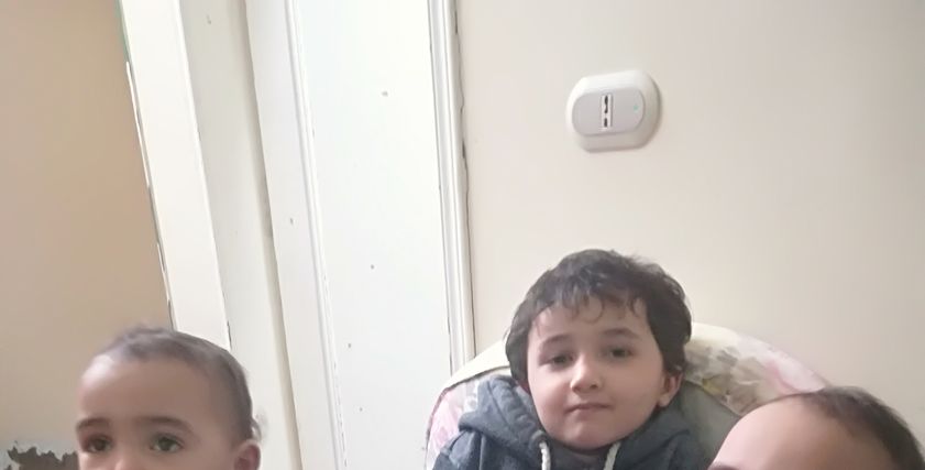 الصور الأولى لاطفال مروة عقب الحريق