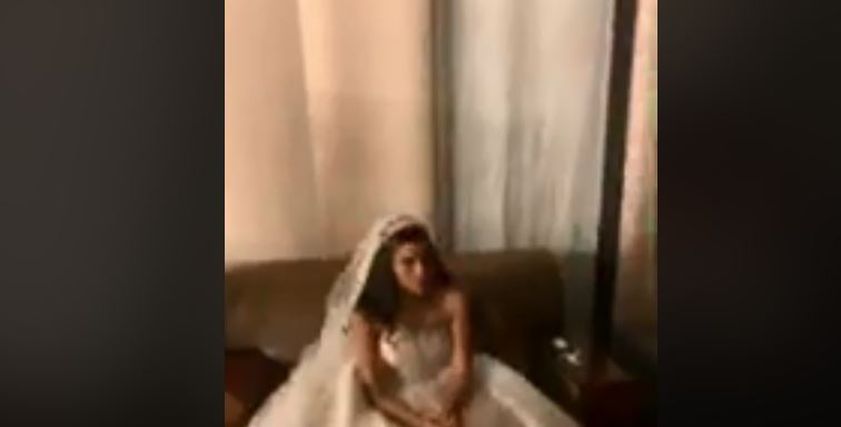 مريم نشوى مصطفى في مراسم عقد القران