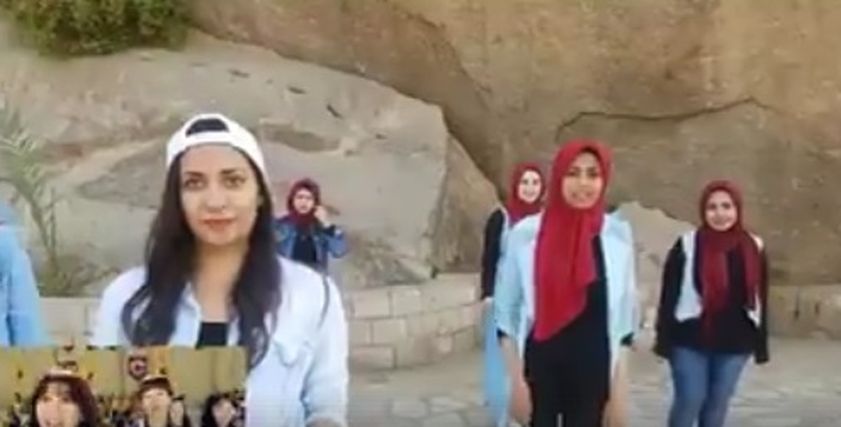 لقطة من فيديو طالبات ألسن أسوان