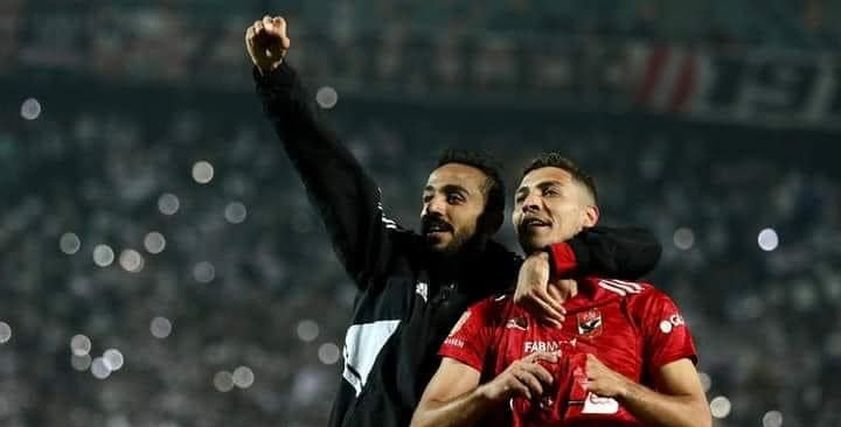 محمد شريف من مباراة القمة