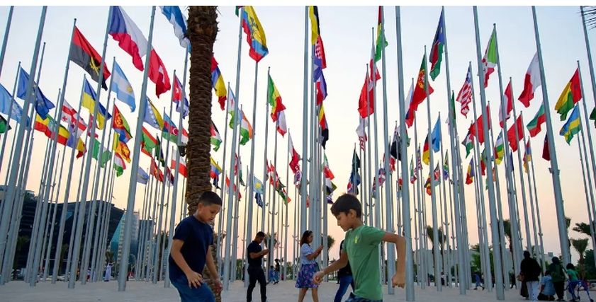 الأطفال في كاس العالم