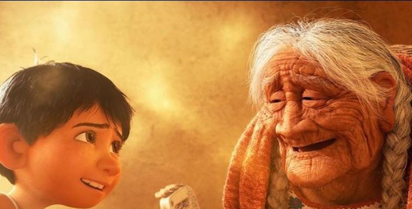 مشهد من فيلم coco
