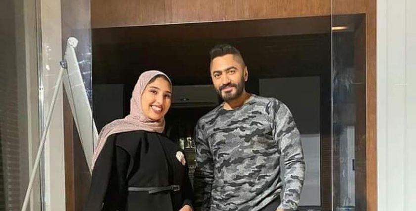 تامر حسني في استقبال بيرهان