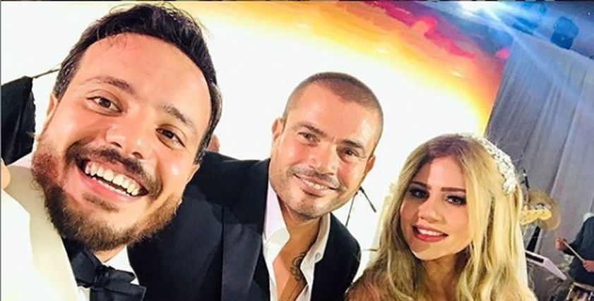 هدير وإسماعيل مع عمرو دياب