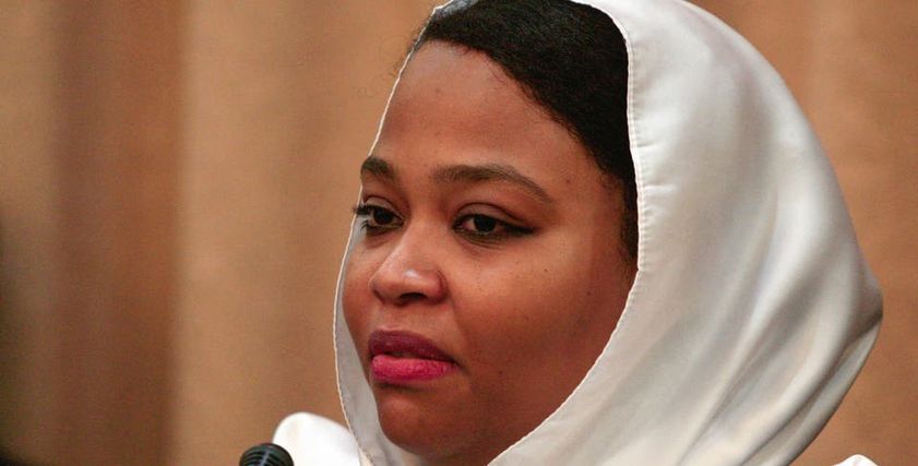 ولاء البوشي وزيرة الشباب والرياضة في السودان