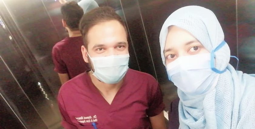 الدكتور أحمد وخطيبة الدكتورة زينب