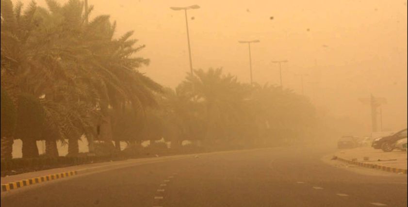 صورة أرشيفية لعاصفة ترابية