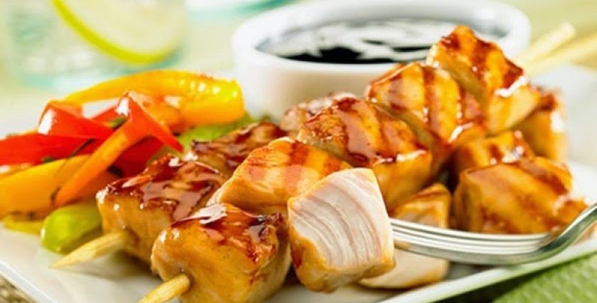 طبق كباب سمك
