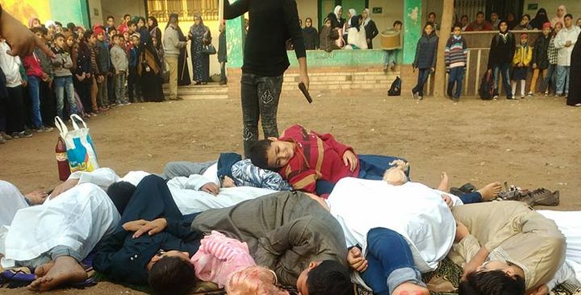 طلاب مدرسة يحيى الادغم