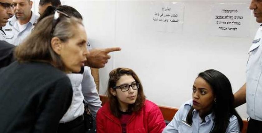 صورة نور التميمي خلال المحاكمة-أرشيفية