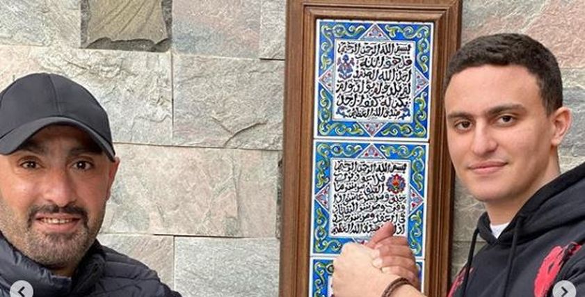 أحمد السقا وابنه ياسين