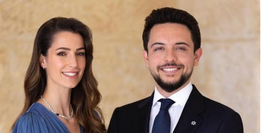 ولي العهد الاردني وخطيبته رجوة