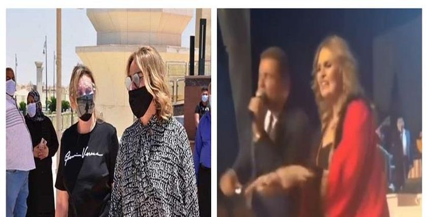 يسرا في جنازة سمير غانم وزفاف ابن رجل أعمال