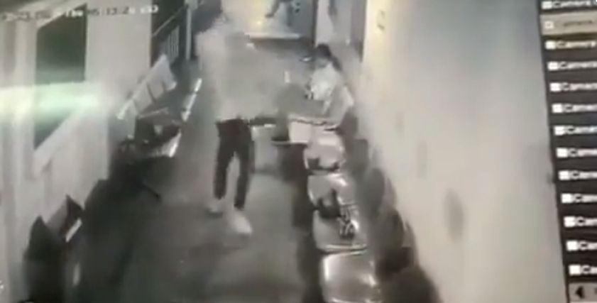 لحظة تخلص الزوج من زوجته