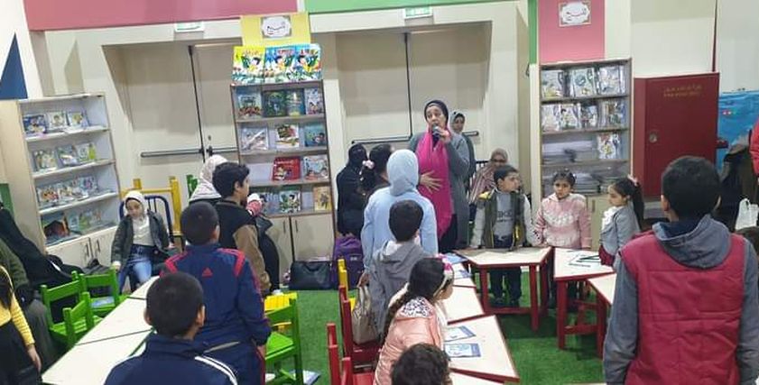 ورشة بمعرض الكتاب للأطفال لتعريفهم أهمية القراءة