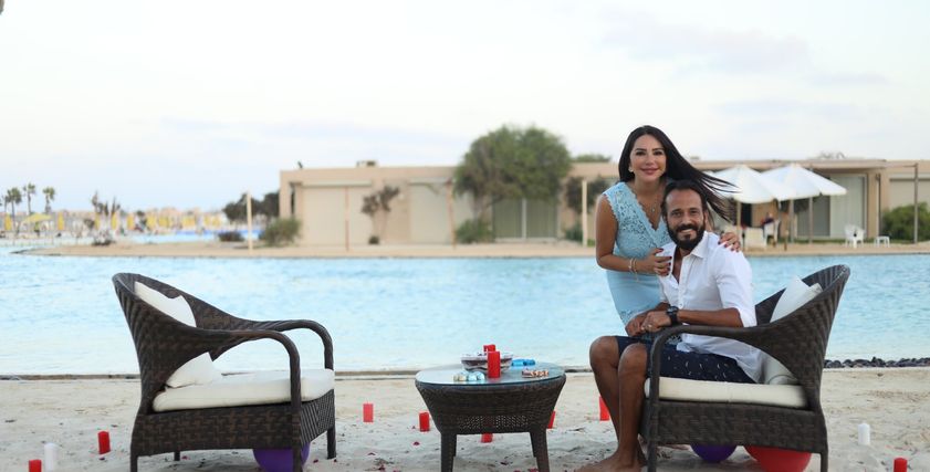 يوسف الشريف وزوجته