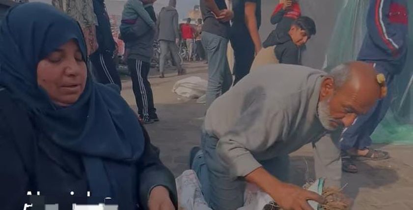زوجان فلسطينيان في زمن الحرب