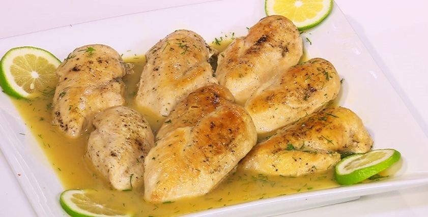 صدور الدجاج بصوص الليمون،