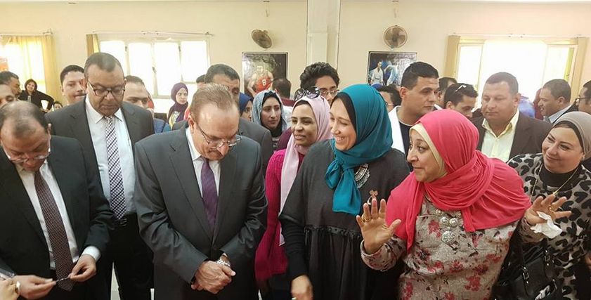 خلال افتتاح المعرض