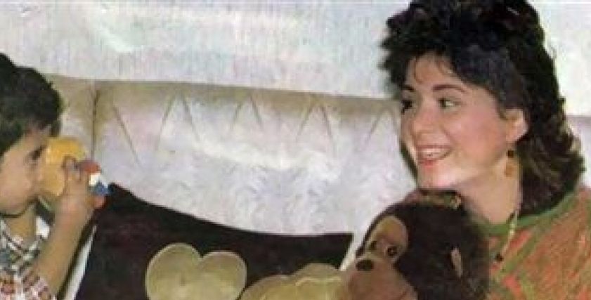 الفنانة هالة فؤاد ونجلها هيثم أحمد زكي
