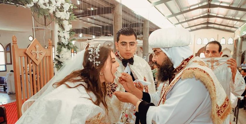 العروسين مكاريوس ومارينا