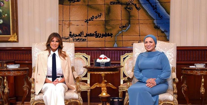 انتصار السيسي - ميلانيا ترامب