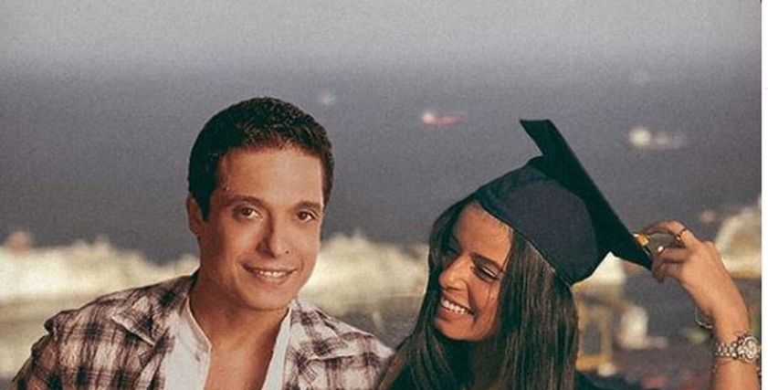 عامر منيب وابنتة مريم