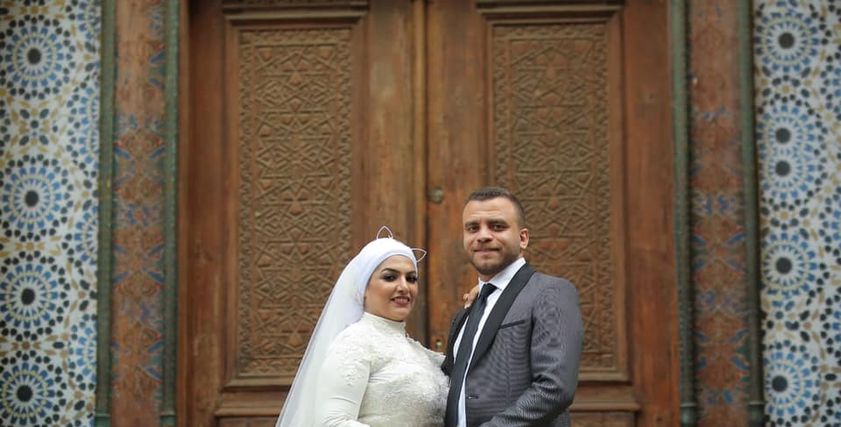 محمود الحديدي وزوجته نادية