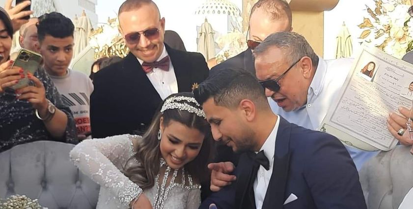 عقد قران علي غزلان وفرح شعبان