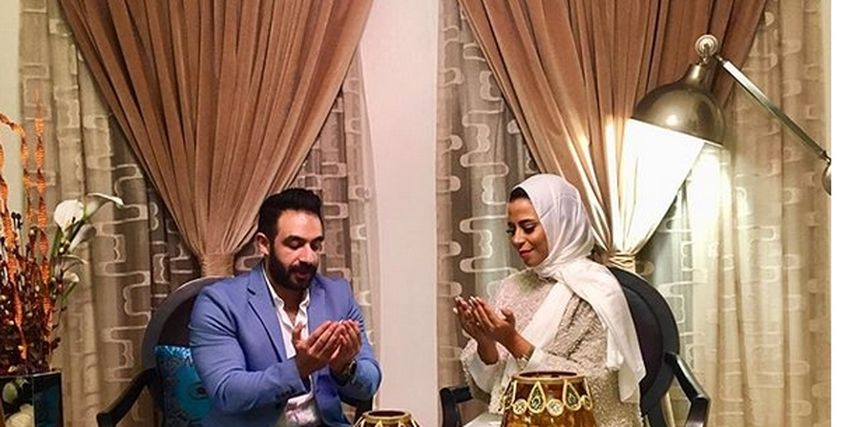 ابنة ماجد المصري خلال حفل الخطوبة