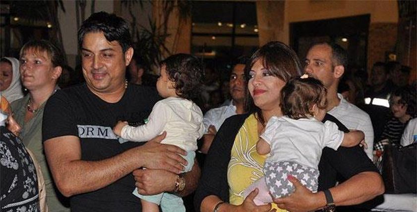 الفنانة هالة صدقي وزوجها سامح سامي