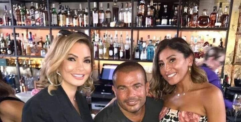 عمرو دياب ودينا الشربيني