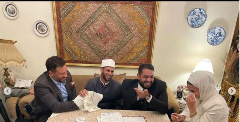 عقد قران ابنة ماجد المصري