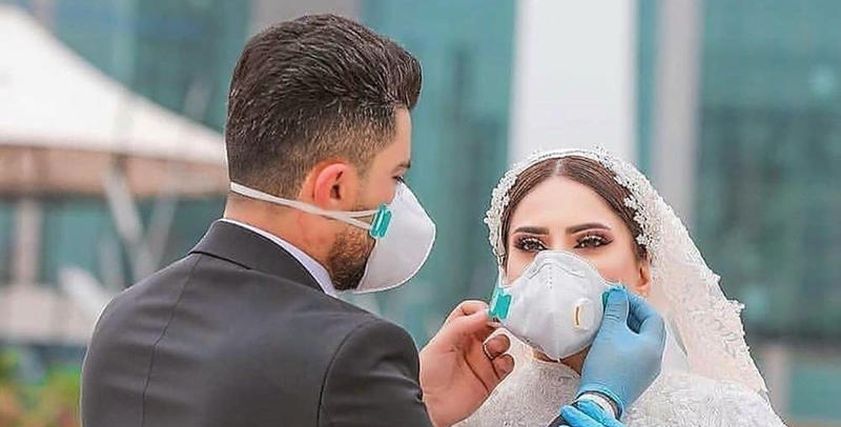 عروس تشترط على عريسها اجراء فحص كورونا