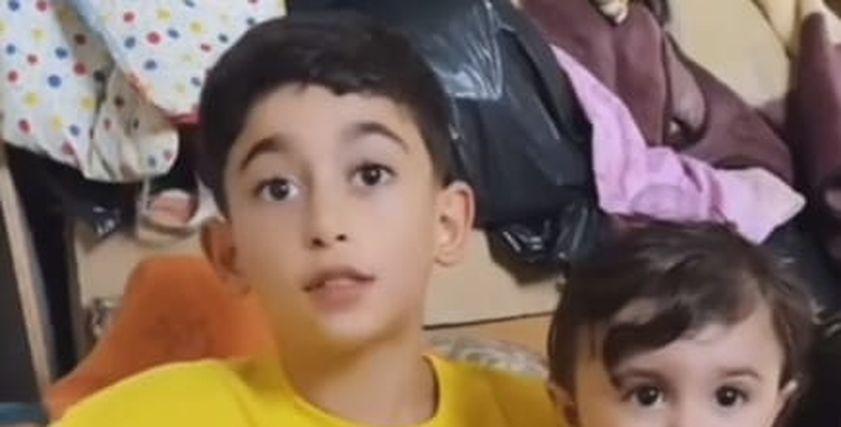 الطفلة شام وأخيها