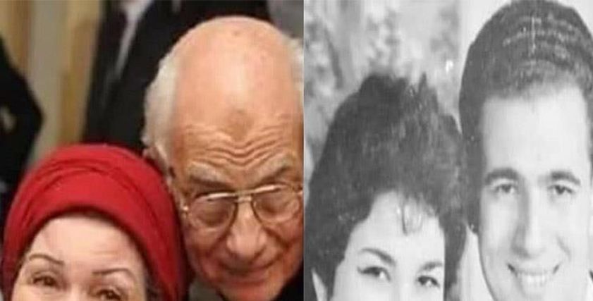 رشوان توفيق وزوجته الراحلة