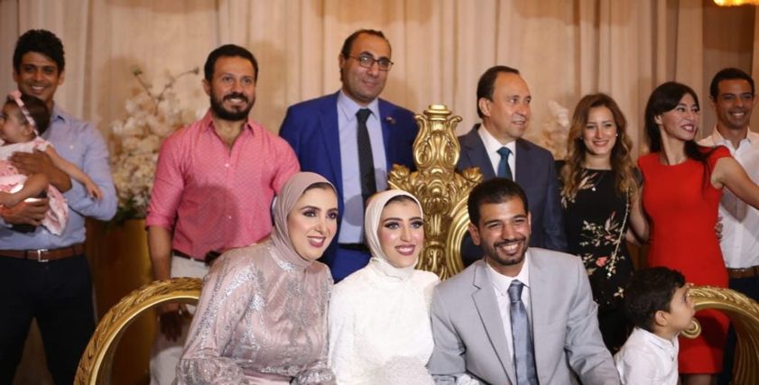 جيانا فاروق خلال عقد القران