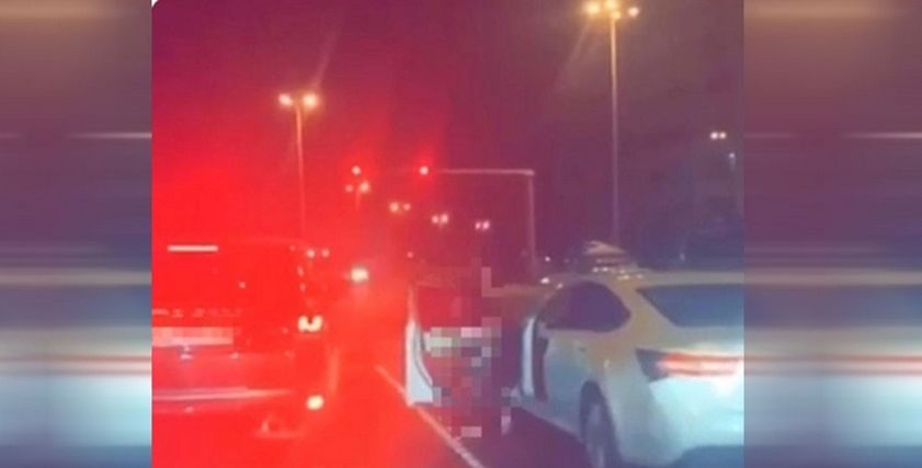 جزء من مقطع الفيديو المتداول للفتاة
