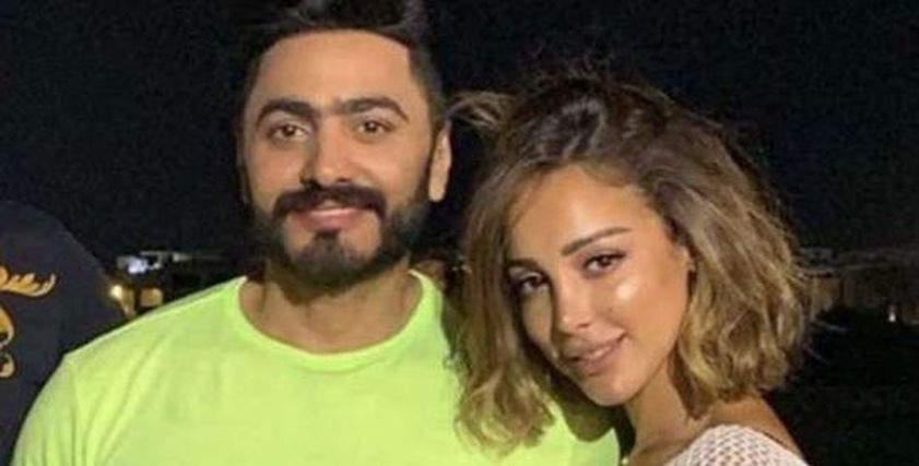 تامر حسني وبسمة بوسيل