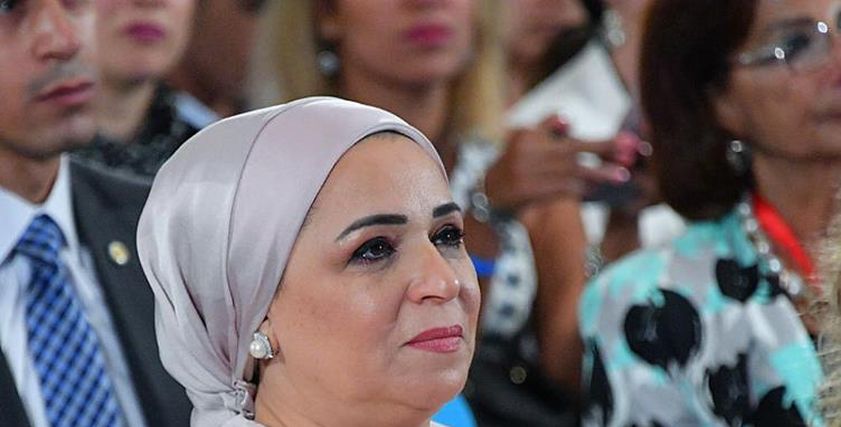 انتصار السيسي حرم رئيس الجمهورية