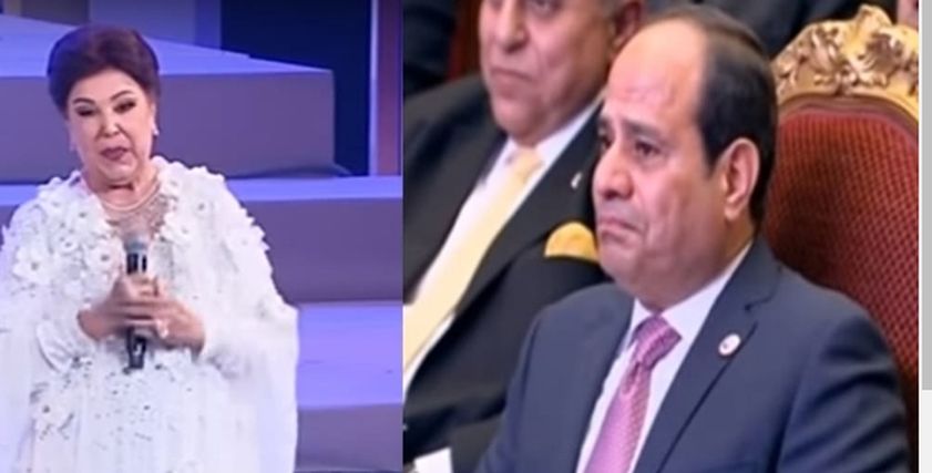 الرئيس السيسي والفنانة رجاء الجداوي