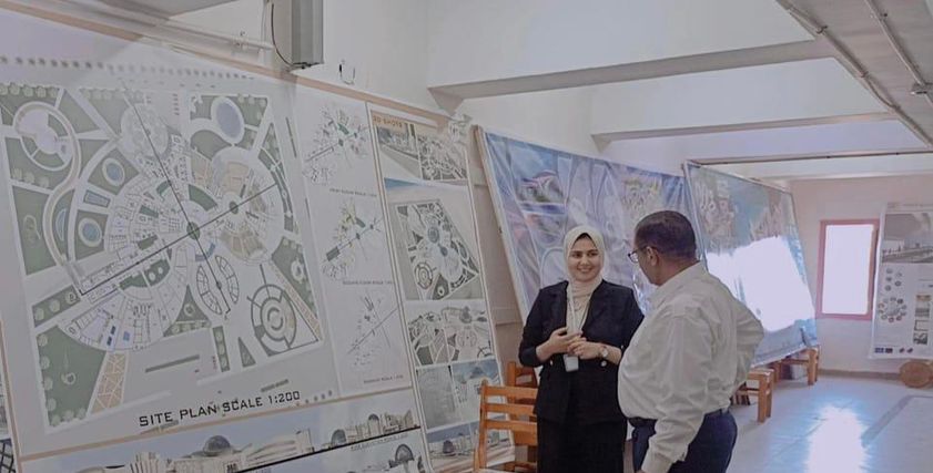 نورهان بجانب مشروع تخرجها