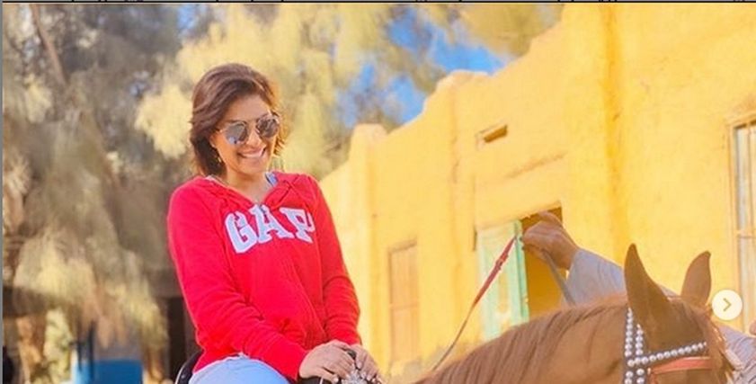منة فضالي في أحدث جلسة تصوير