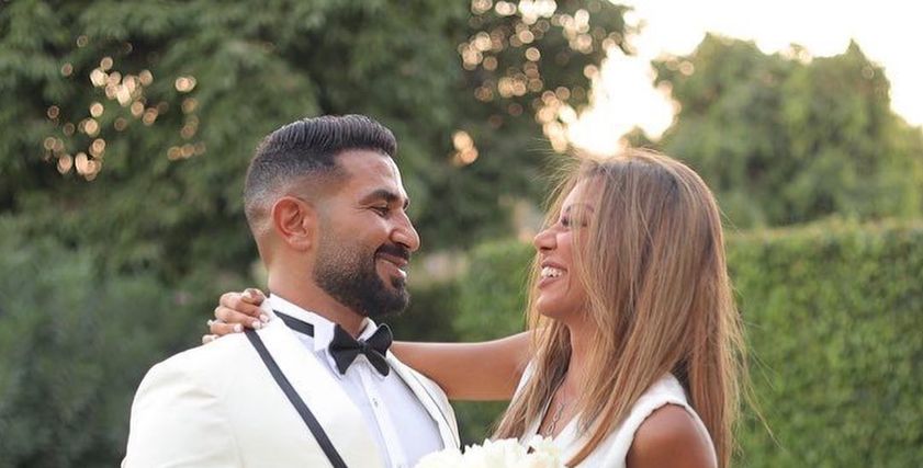 أحمد سعد وزوجته علياء بسيوني