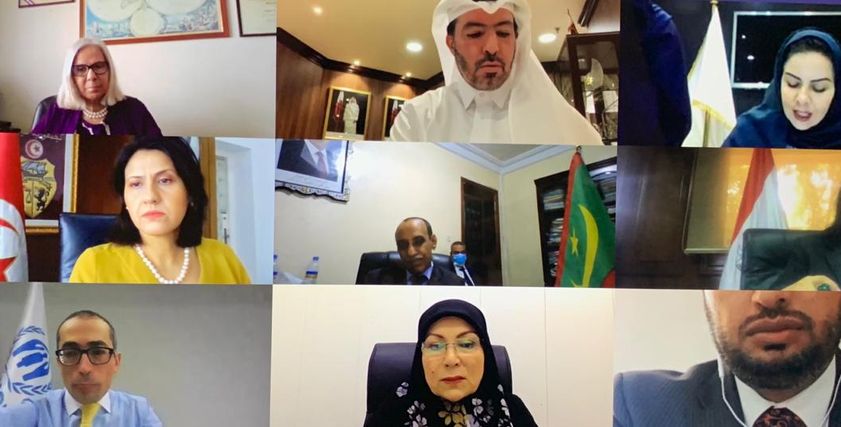 جانب من الاجتماع الوزاري الاستثنائي للجنة المرأة العربية