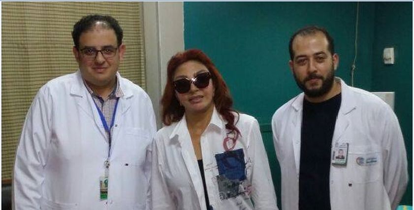 نبيلة أثناء الزيارة