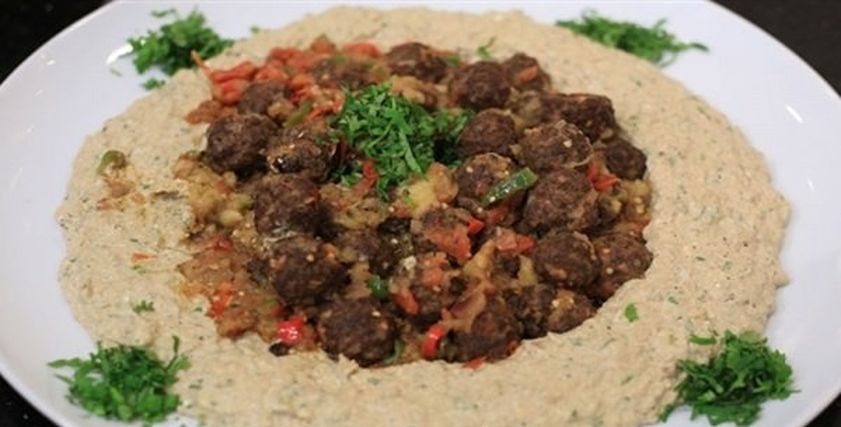 طريقة عمل كفتة لحمة بالبابا غنوج